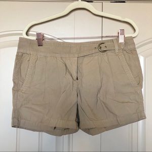 J.Crew Chino Twill Shorts with Buckle
